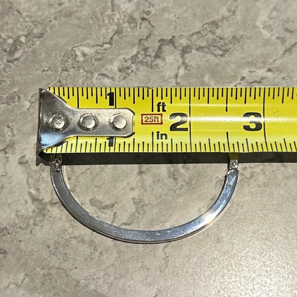 Silver Crystal Bangle - Picture 5 of 6